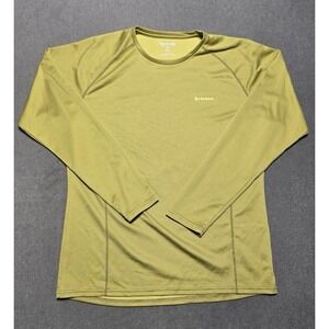 Simms‎ Waderwick Core Crewneck Fishing Long Sleeve Shirt Army Green Size XL